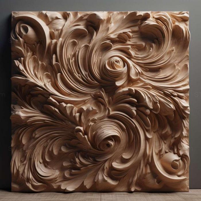 Patterns and decorations (stl edges 1, PATTERN_1877) 3D models for cnc